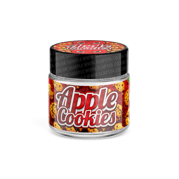 Apple Cookies Glass Jars Pre-Labeled