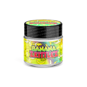 Banana Zkittlez Glass Jars Pre-Labeled