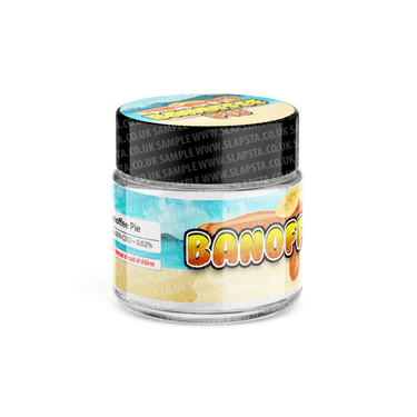 Banoffee Pie Glass Jars Pre - Labeled - 3.5grams (1/8oz)