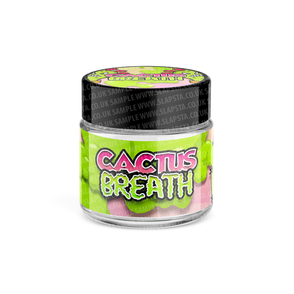 Cactus Breath Glass Jars Pre-Labeled