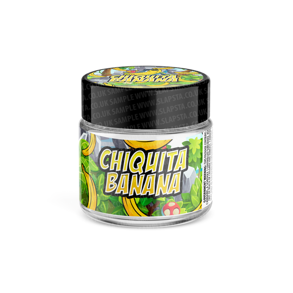 Chiquita Banana Glass Jars Pre-Labeled