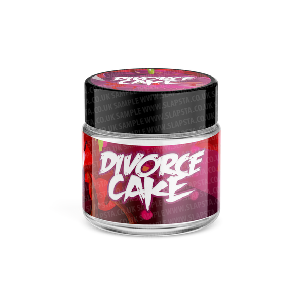 Divorce Cake Glass Jars Pre-Labeled