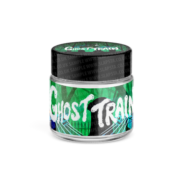 Ghost Train Glass Jars Pre - Labeled - 3.5grams (1/8oz)