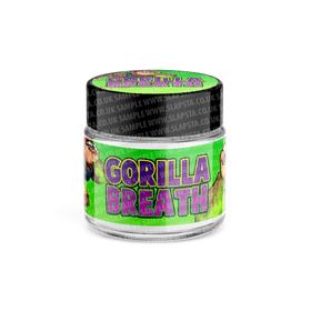 Bocaux en verre Gorilla Breath pré-étiquetés