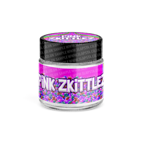 Pink Zkittlez Glass Jars Pre-Labeled