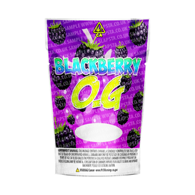 Sachets Mylar Blackberry OG pré-étiquetés