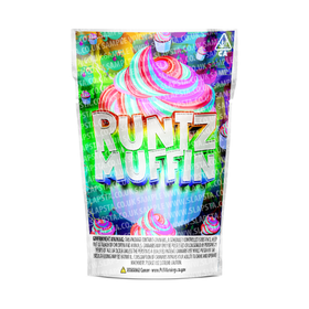 Sachets Mylar pour muffins Runtz pré-étiquetés