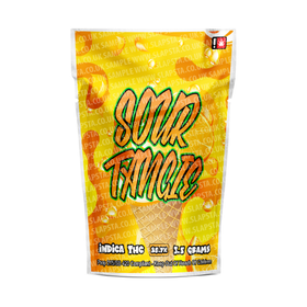 Sachets Mylar Sour Tangie pré-étiquetés