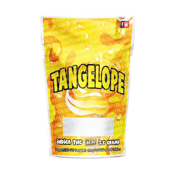 Tangelope Mylar Pouches Pre-Labeled