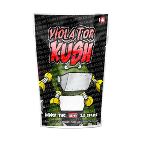 Pochettes Mylar Violator Kush pré-étiquetées 