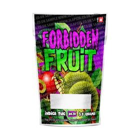 Sachets Mylar Forbidden Fruit pré-étiquetés