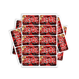 ACDC Rectangle / Pre-Roll Labels
