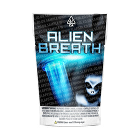 Alien Breath Mylar Pouches Pre-Labeled