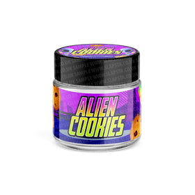 Alien Cookies Glass Jars Pre-Labeled