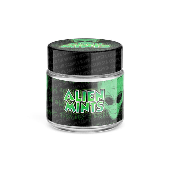 Alien Mints Glass Jars Pre-Labeled - SLAPSTA