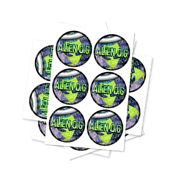 Alien OG Circular Stickers - SLAPSTA