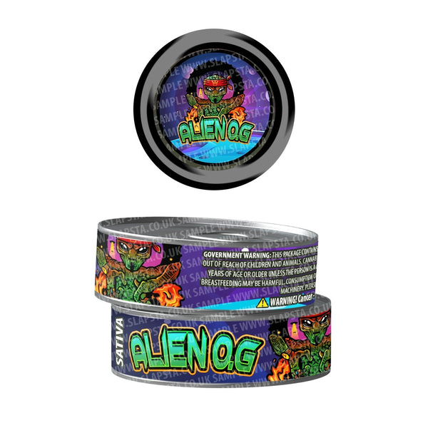 Alien OG Pre-Labeled 3.5g Self-Seal Tins - SLAPSTA