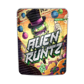 Pochettes Mylar Alien Runtz pré-étiquetées 