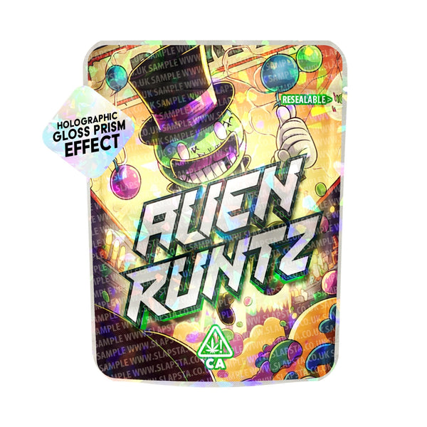 Alien Runtz SFX Mylar Pouches Pre-Labeled - SLAPSTA