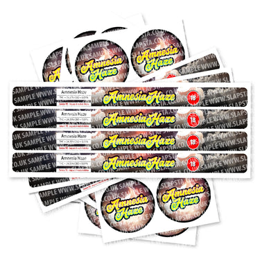 Amnesia Haze Pre - Labeled 3.5g Self - Seal Tins - 60pcs