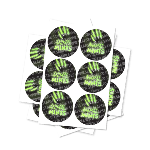 Animal Mints Circular Stickers - SLAPSTA