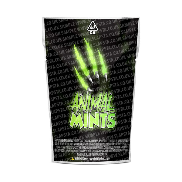 Animal Mints Mylar Pouches Pre-Labeled - SLAPSTA