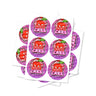 Apple Cake Circular Stickers - 2.5cm
