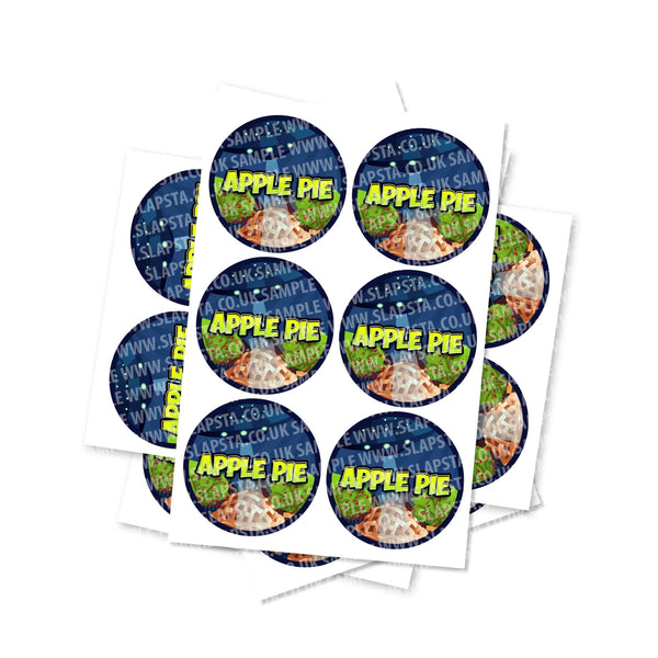 Apple Pie Circular Stickers - SLAPSTA