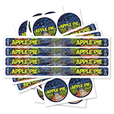 Apple Pie Pre - Labeled 3.5g Self - Seal Tins - 60pcs