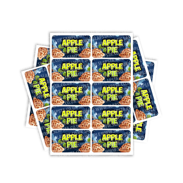 Apple Pie Rectangle / Pre-Roll Labels - SLAPSTA