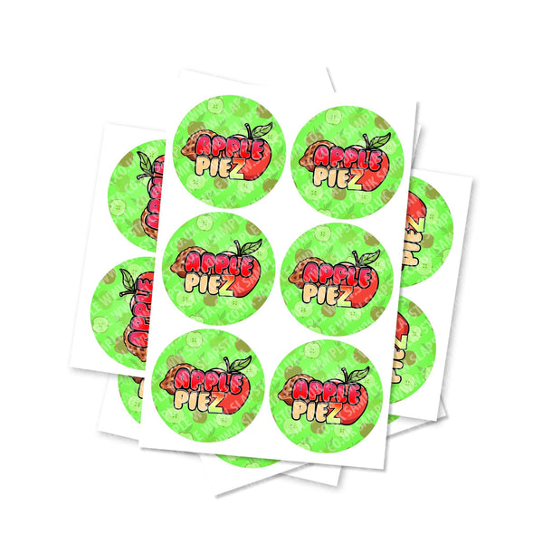 Apple Piez Circular Stickers - SLAPSTA