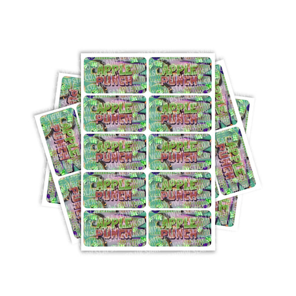 Apple Punch Rectangle / Pre-Roll Labels - SLAPSTA