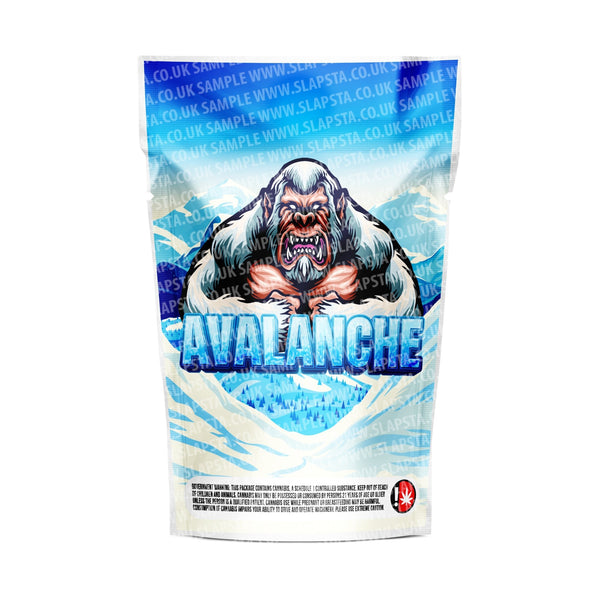 Avalanche Mylar Pouches Pre-Labeled - SLAPSTA