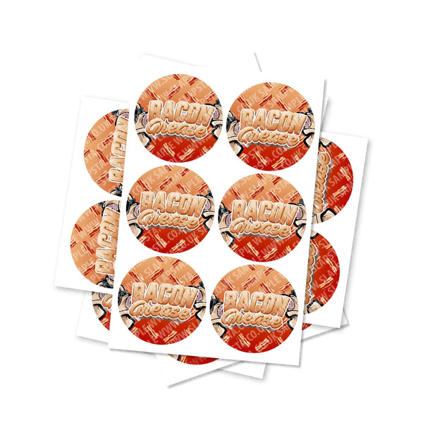 Bacon Grease Circular Stickers - SLAPSTA