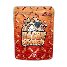 Sachets Mylar pré-étiquetés pour graisse de bacon 