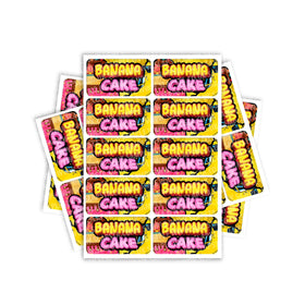 Banana Cake Rectangle / Pre-Roll Labels