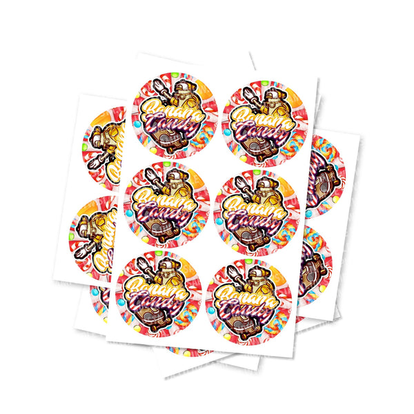 Banana Candy Circular Stickers - SLAPSTA