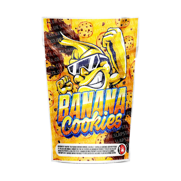 Banana Cookies Mylar Pouches Pre-Labeled - SLAPSTA