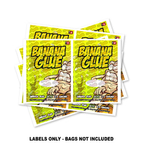 Banana Glue Mylar Bag Labels ONLY