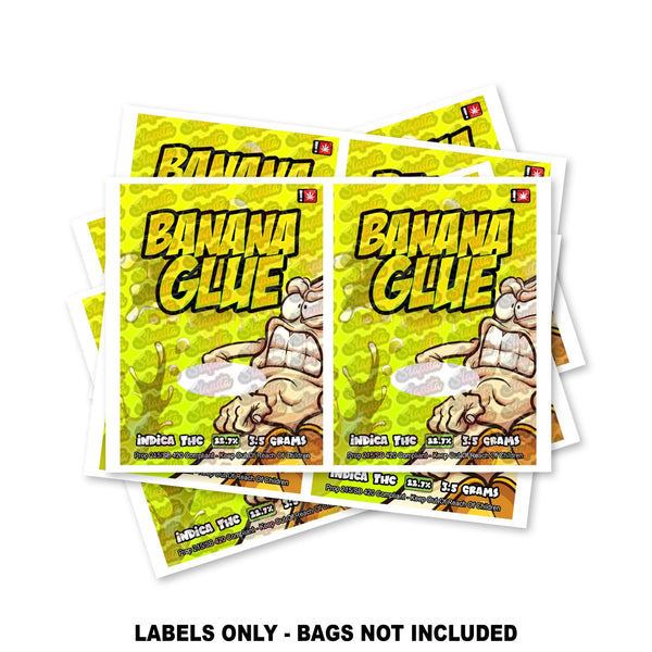 Banana Glue Mylar Bag Labels ONLY - SLAPSTA