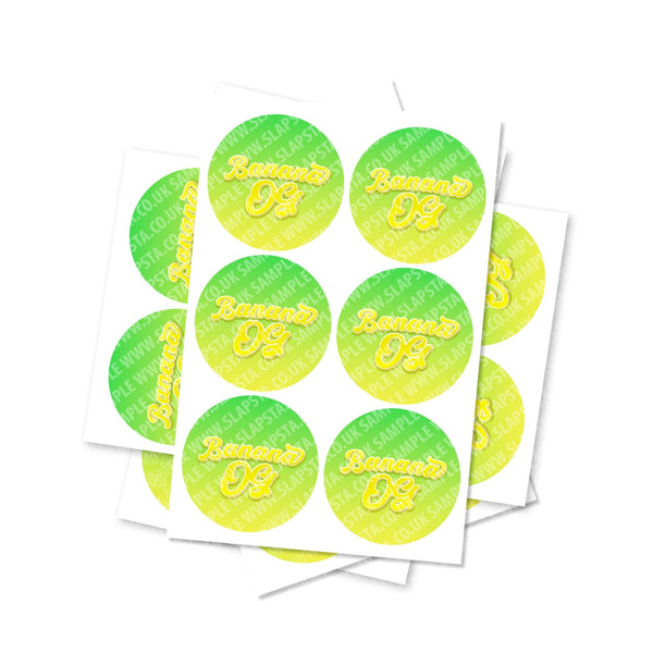 Banana OG Circular Stickers - SLAPSTA