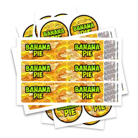 Banana Pie Glass Jar / Tamper Pot Label