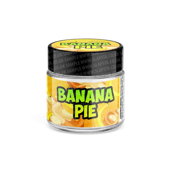 Banana Pie Glass Jars Pre-Labeled - SLAPSTA
