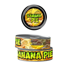 Banana Pie Pre-Labeled 3.5g Self-Seal Tins