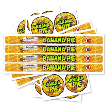 Banana Pie Pre - Labeled 3.5g Self - Seal Tins - 60pcs