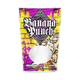 Sachets Mylar Banana Punch pré-étiquetés