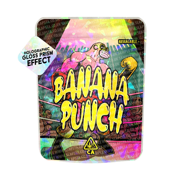 Banana Punch SFX Mylar Pouches Pre-Labeled - SLAPSTA