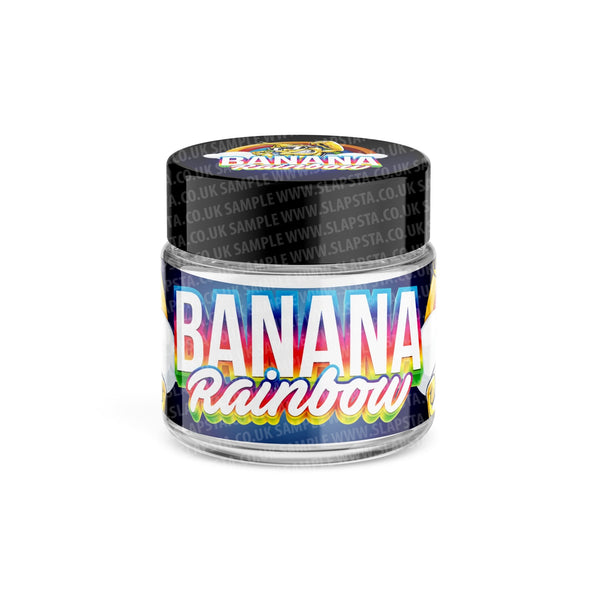 Banana Rainbow Glass Jars Pre-Labeled - SLAPSTA
