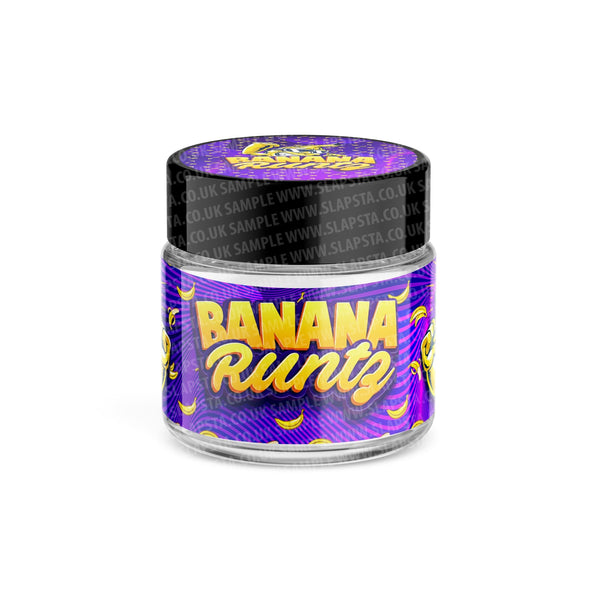 Banana Runtz Glass Jars Pre-Labeled - SLAPSTA