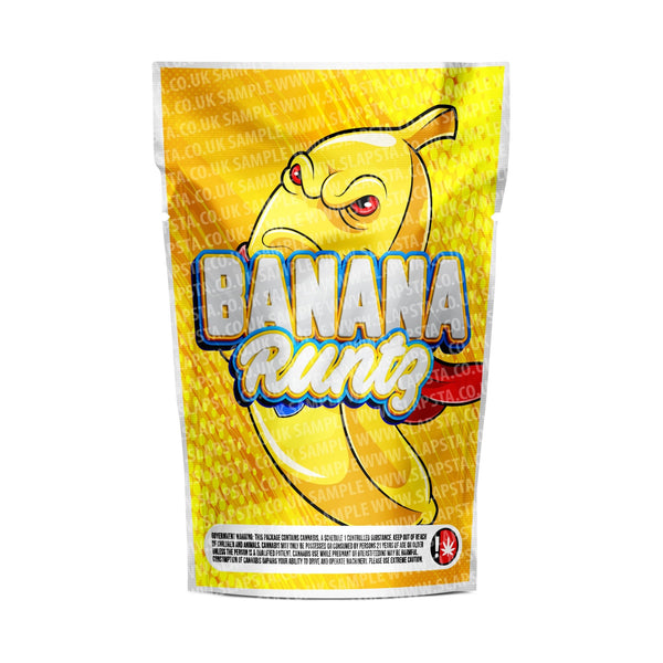 Banana Runtz Mylar Pouches Pre-Labeled - SLAPSTA